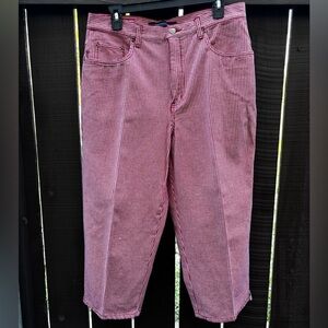 Vintage Red and White Checkered Capris